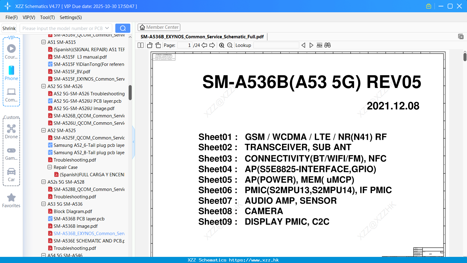 Samsung SM-A536B_EXYNOS_Common_Service_Schematic_Full